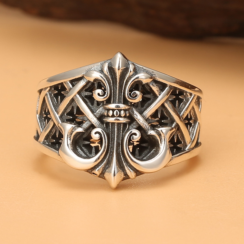 Chrome Hearts Ring - Vintage Punk European Style French Patterned