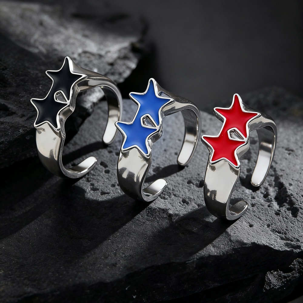 Chrome Hearts Ring - Stainless Steel Punk Black Drip Oil