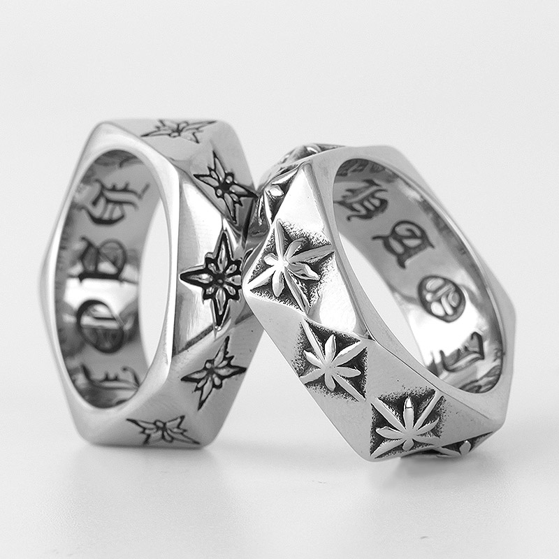 Chrome Hearts Ring - Polaris Star Polygon Flower Stainless Steel