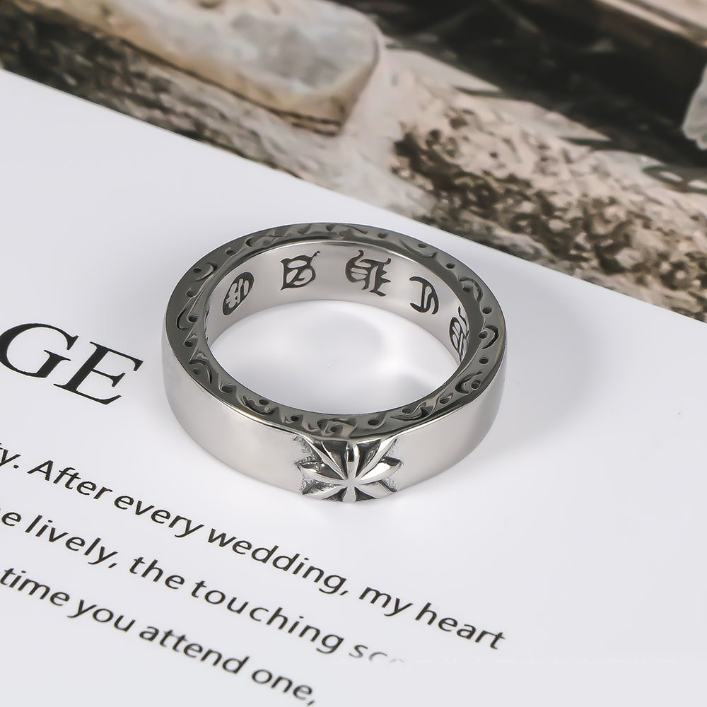 Chrome Hearts Ring - 1Pcs Cross-Border Stylish Men's Ring Accessory,