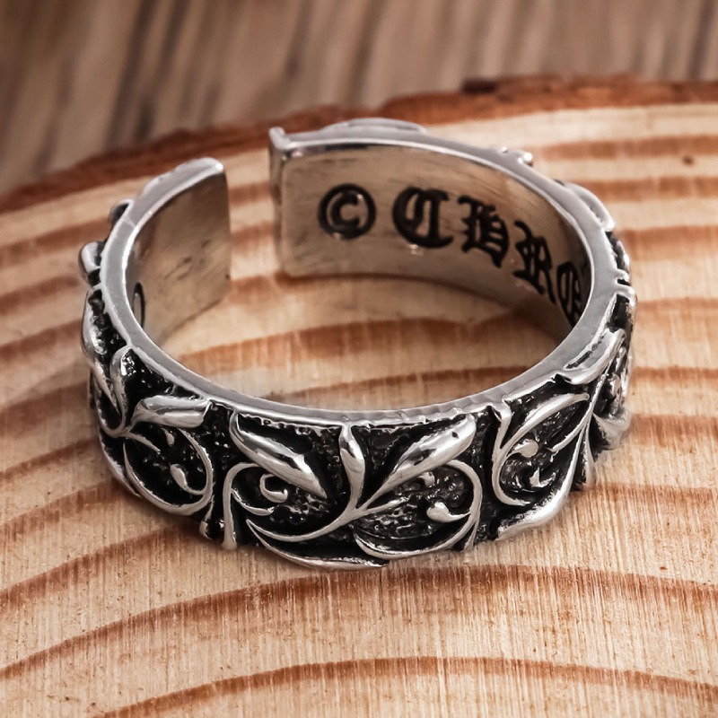Chrome Hearts Ring - Bague Retro Eternal Ring Silver Color