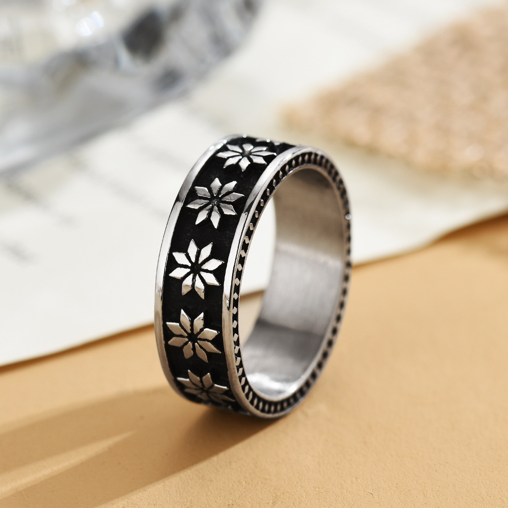 Punk Hip Hop Simple Stainless  - огляд і ціна Chrome Hearts Ring