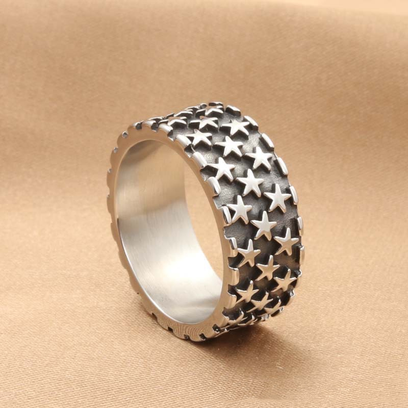 Punk Hip Hop Simple Stainless  - огляд і ціна Chrome Hearts Ring
