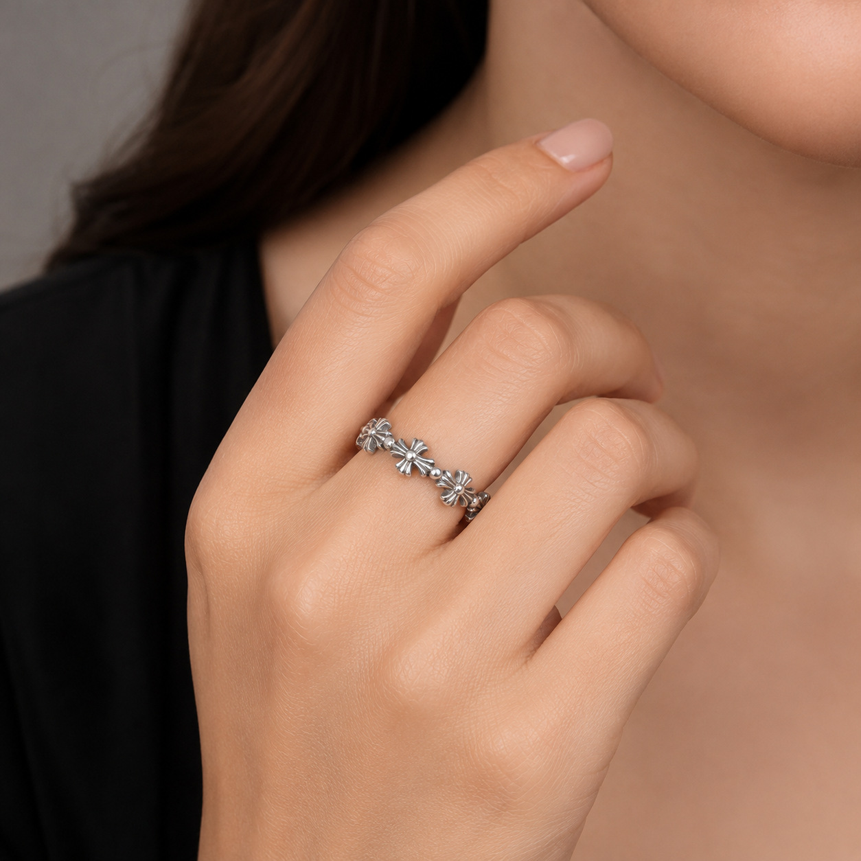 Stainless Steel Gothic Cross F - огляд і ціна Chrome Hearts Ring
