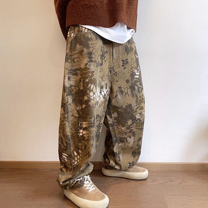 New Men Chic Snake Print Stree - огляд і ціна Streetwear Brand Popular