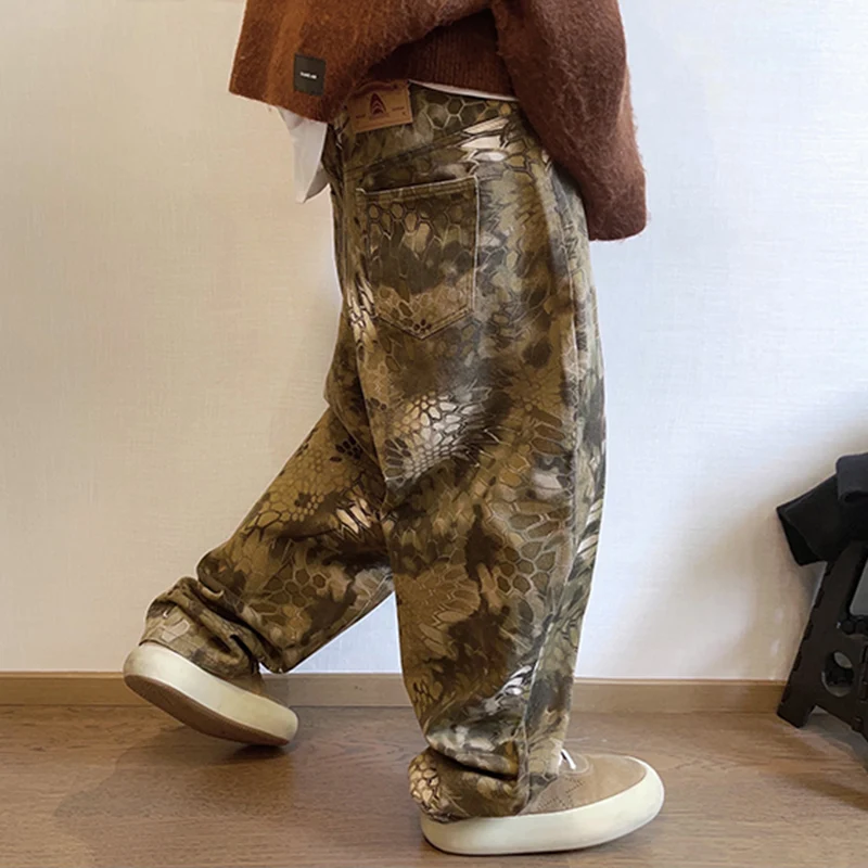New Men Chic Snake Print Stree - огляд і ціна Streetwear Brand Popular