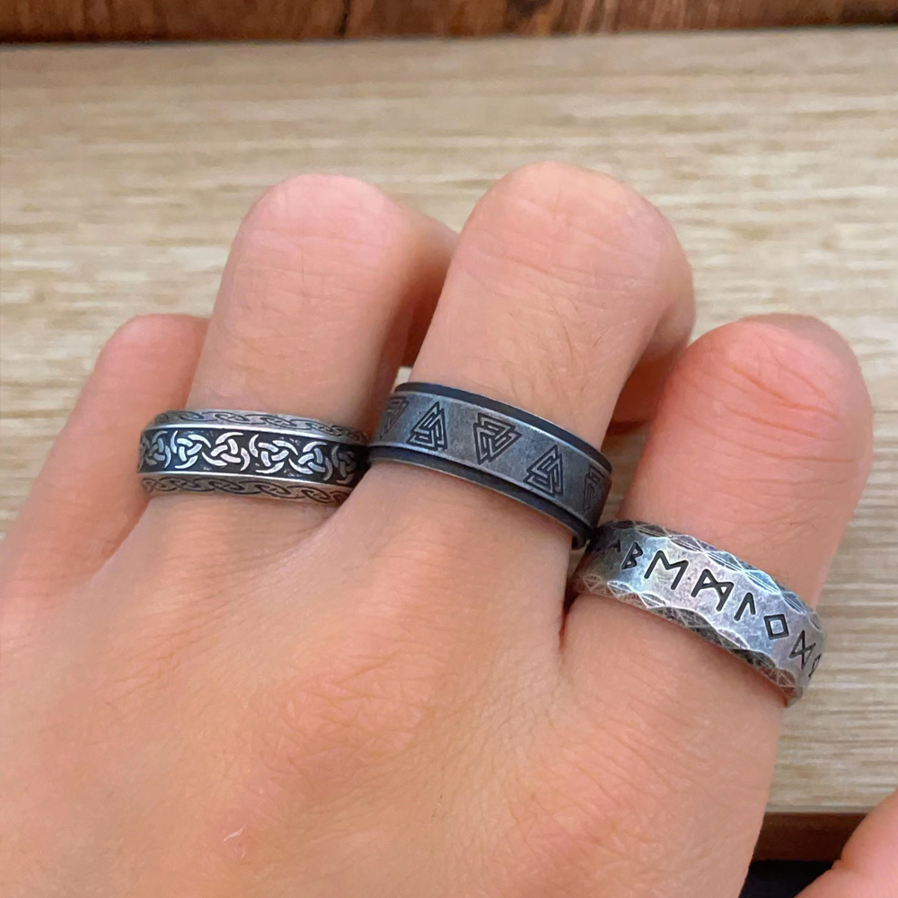 Vintage Viking Rune Ring Men W - огляд і ціна Chrome Hearts Ring