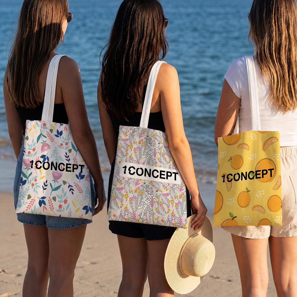 Designer Print Canvas Tote Bag - огляд і ціна Streetwear Brand Bag