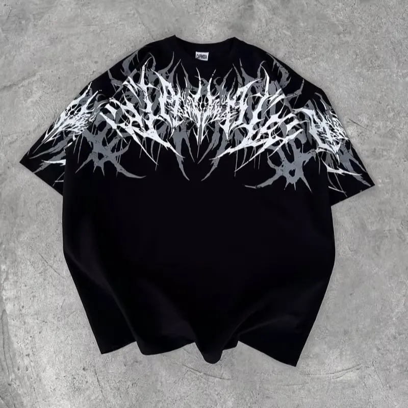 3D Printed Casual T Shirt Y2K  - огляд і ціна Streetwear Brand Font
