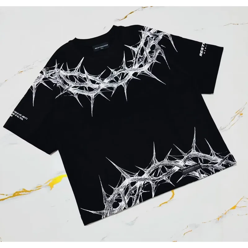 3D Printed Casual T Shirt Y2K  - огляд і ціна Streetwear Brand Font